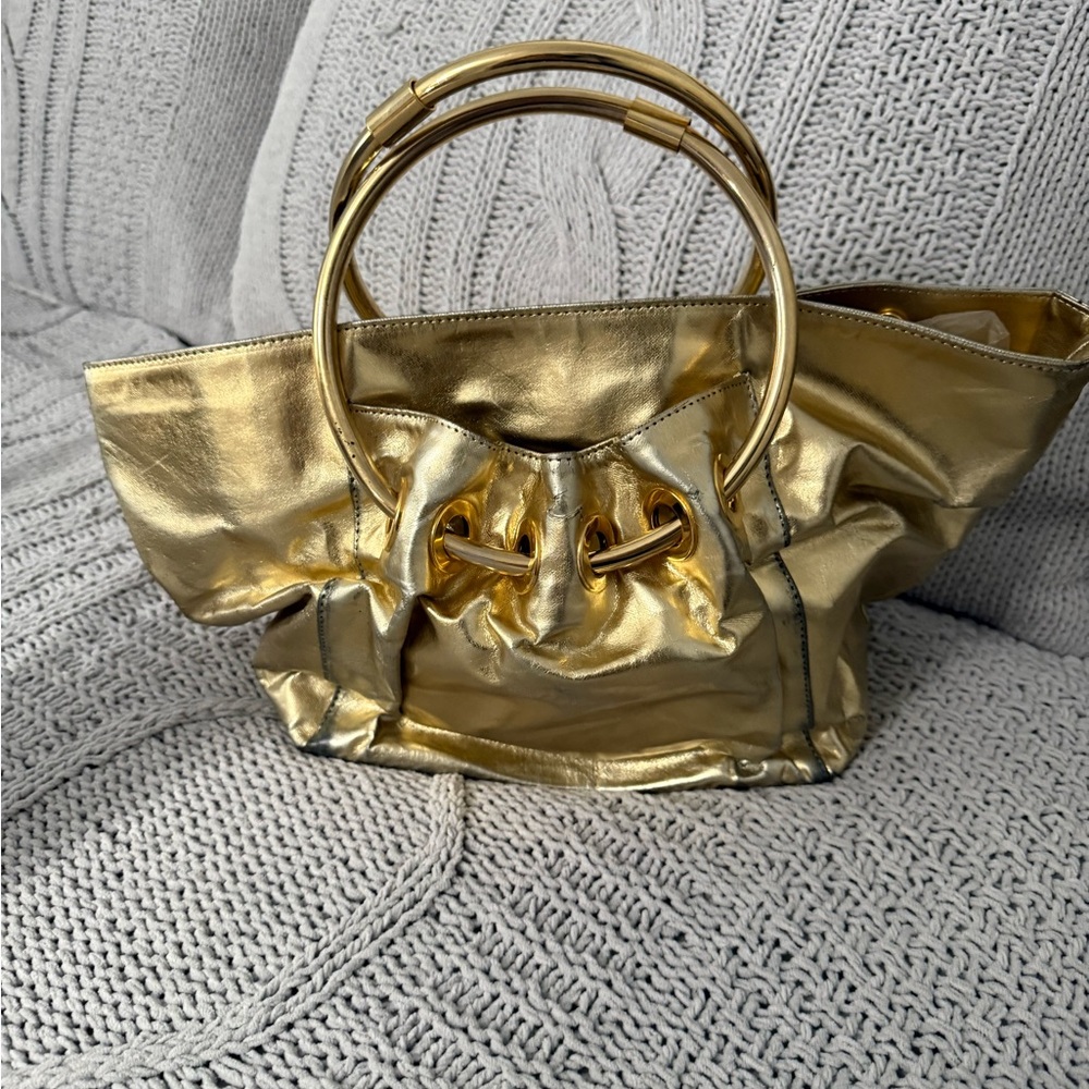 Gold Metallic Women's Bag